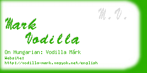 mark vodilla business card